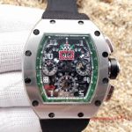 Copy Richard Mille RM011 Flyback Chronograph - Felipe Massa Watch SS Green Inner rubber